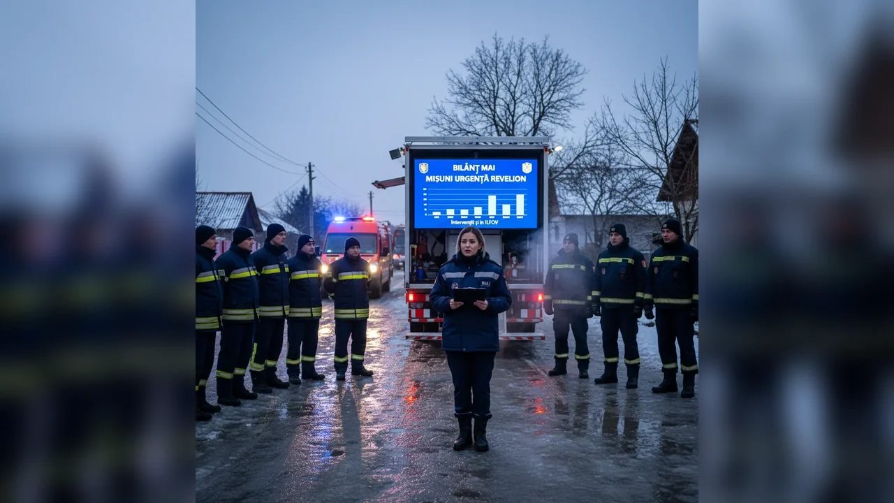 Bilanț al intervențiilor de urgență de Revelion în București-Ilfov, prezentat de MAI