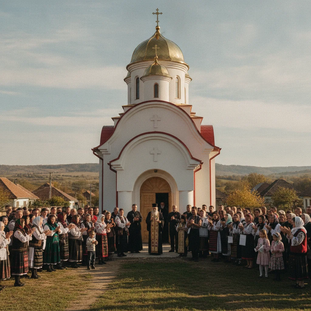 Biserica „Sfinții Apostoli Petru și Pavel” din Creața a fost târnosită după restaurare