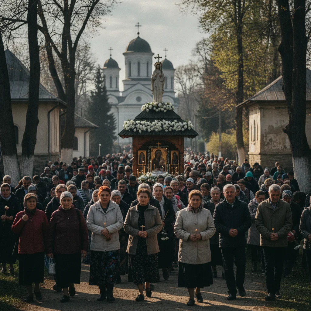 Buftea: pelerinaj la biserica din Studio, de Sfânta Parascheva