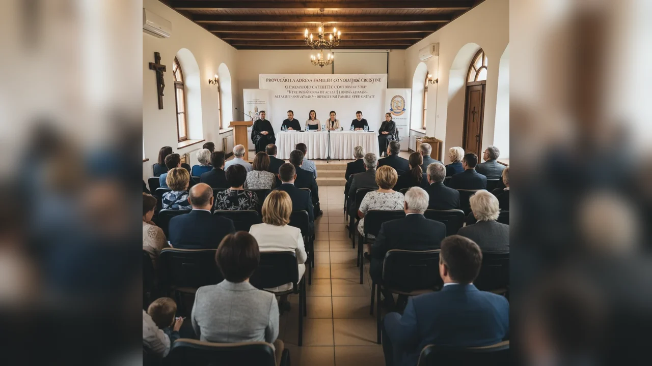 Conferință la Copăceni despre crizele familiei de azi și răspunsul creștin, parte a proiectului De la rugăciunea din casă la lumina altarului – călătoria spre unitatea familiei
