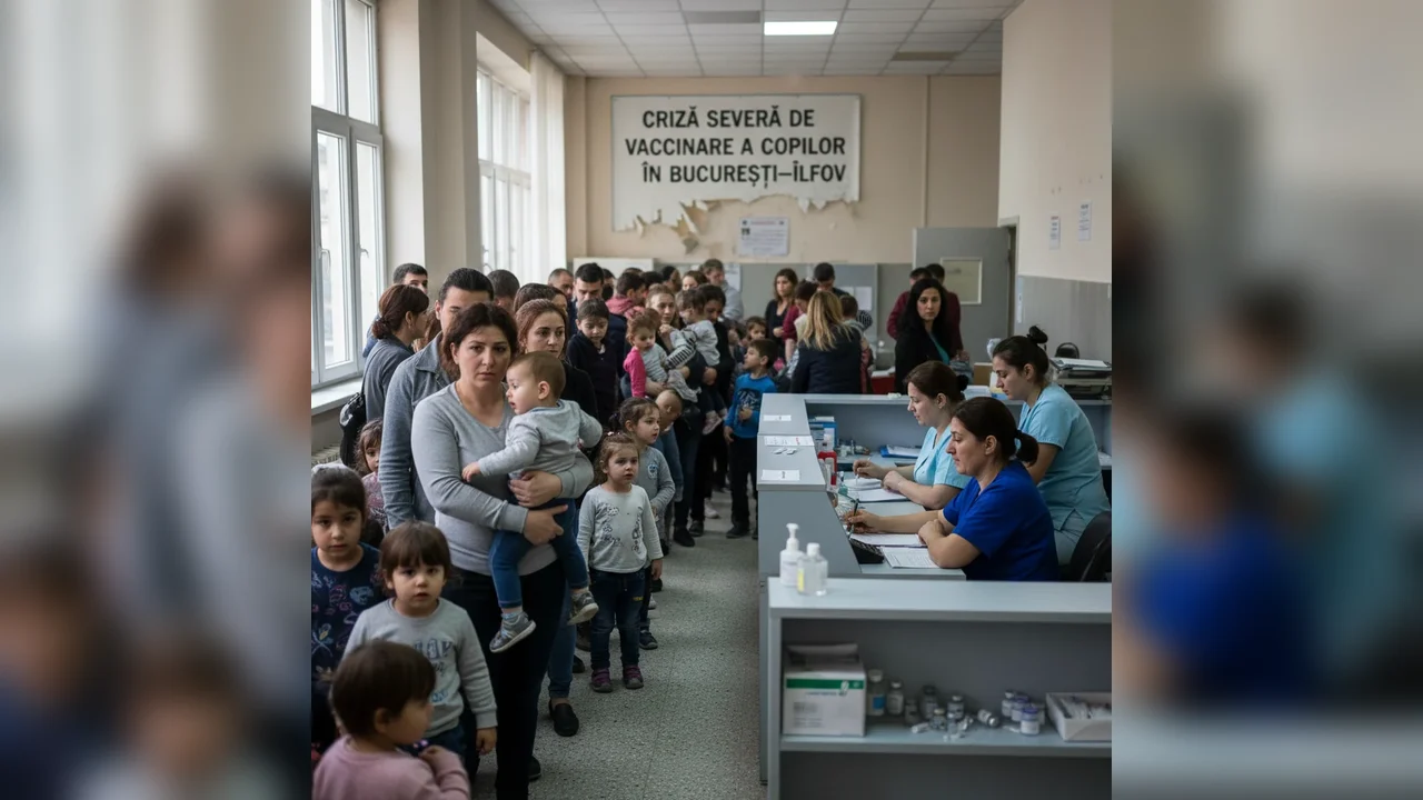 Criză severă de vaccinare a copiilor semnalată în județul Ilfov și București