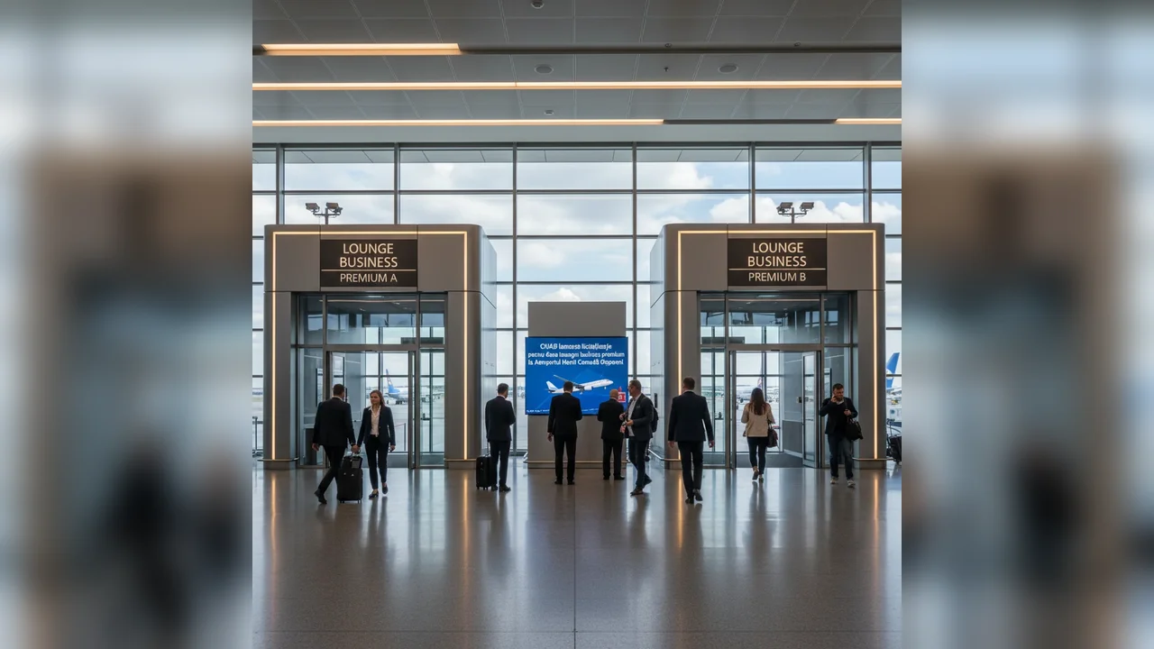 Două lounge-uri business premium, scoase la licitație pe Aeroportul Henri Coandă din Ilfov