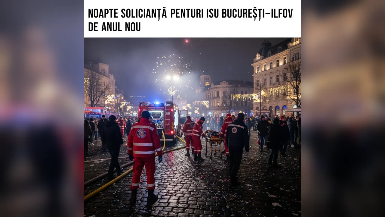Intervenții multiple de Anul Nou pentru pompierii ISU București–Ilfov în județul Ilfov
