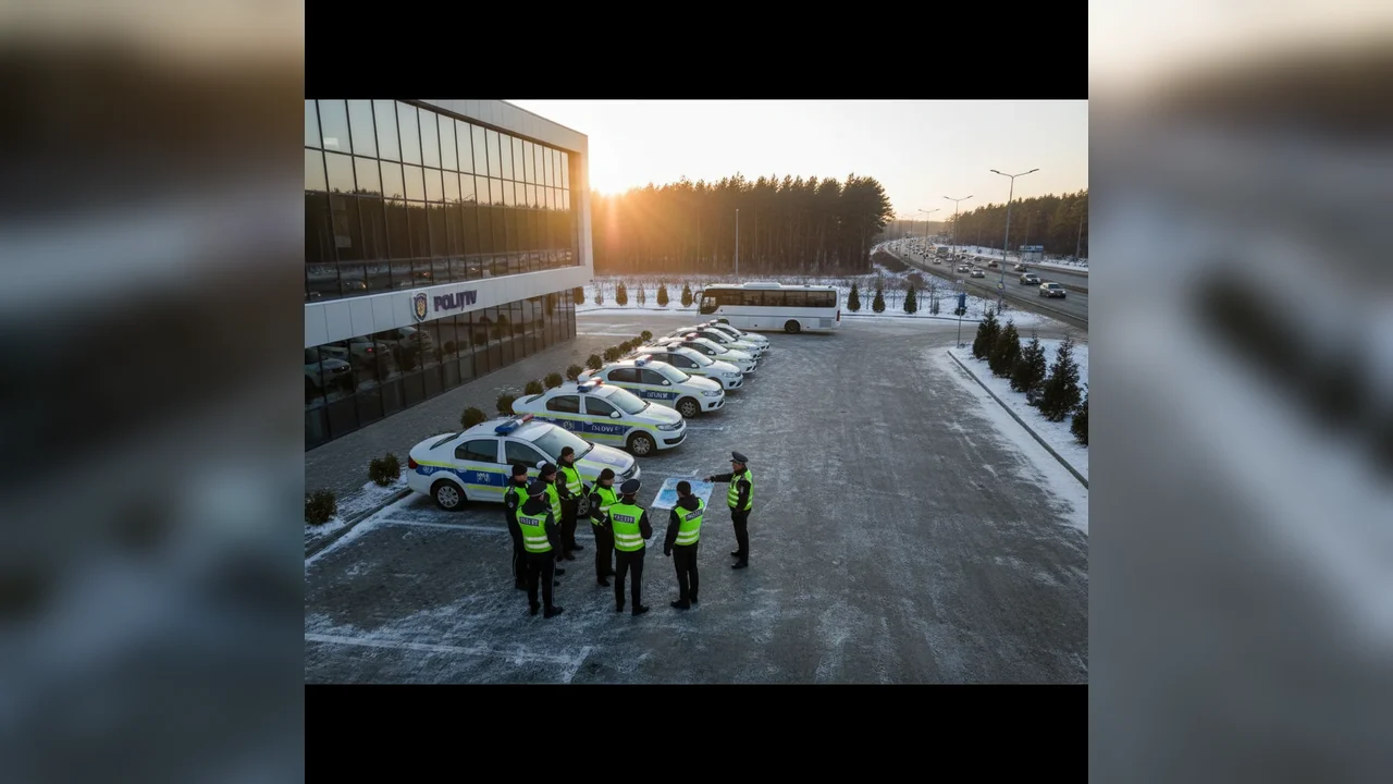 IPJ Ilfov mobilizează peste 300 de polițiști zilnic în minivacanța de Anul Nou în județul Ilfov