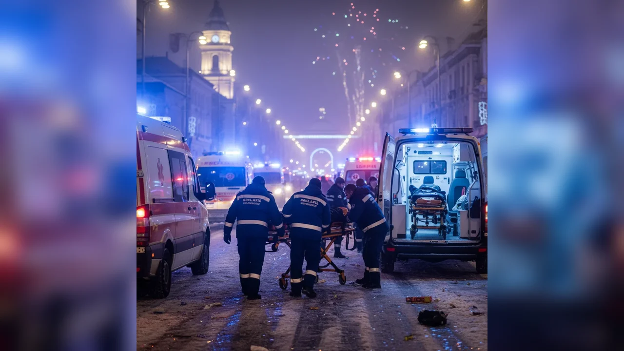 Sute de solicitări la ambulanță în București și județul Ilfov în noaptea de Revelion
