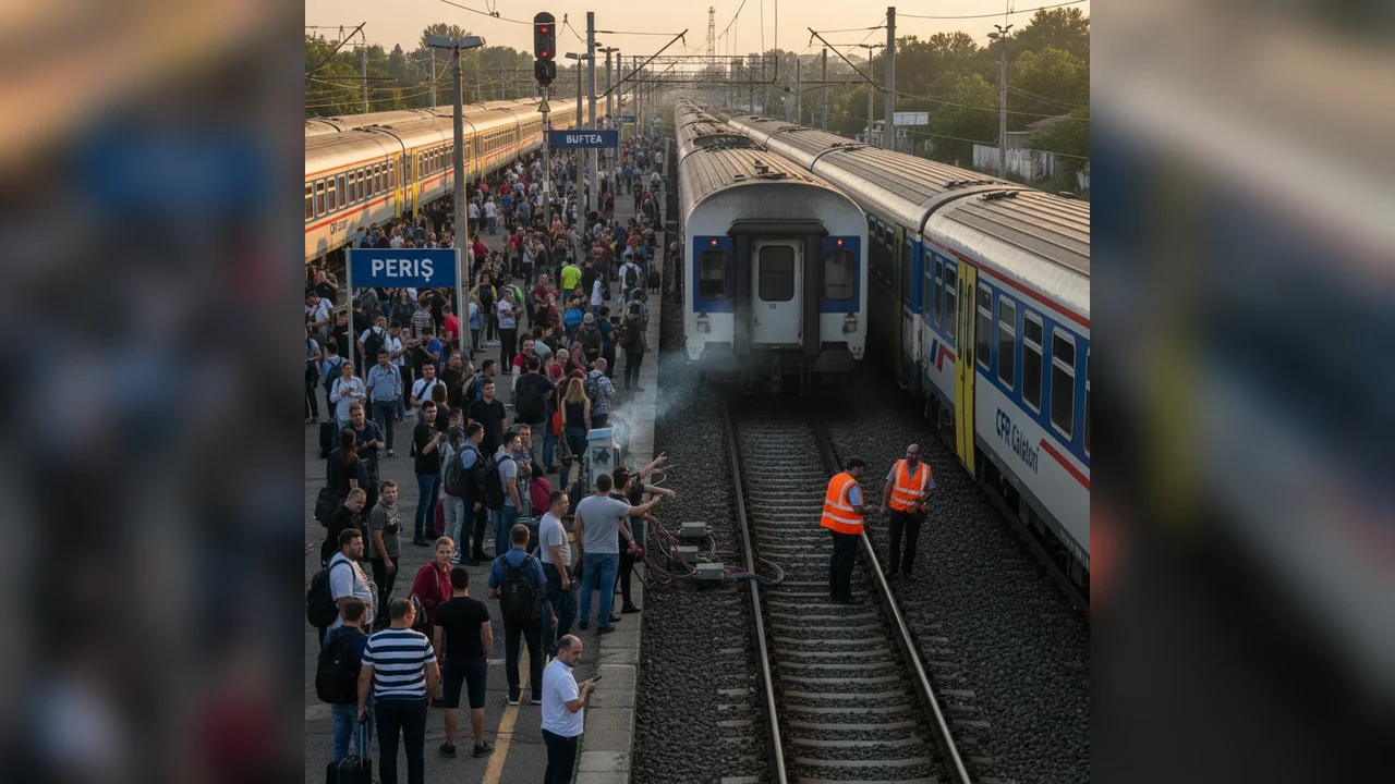 Trafic feroviar grav afectat în județul Ilfov: întârzieri de până la patru ore între Periş și Buftea